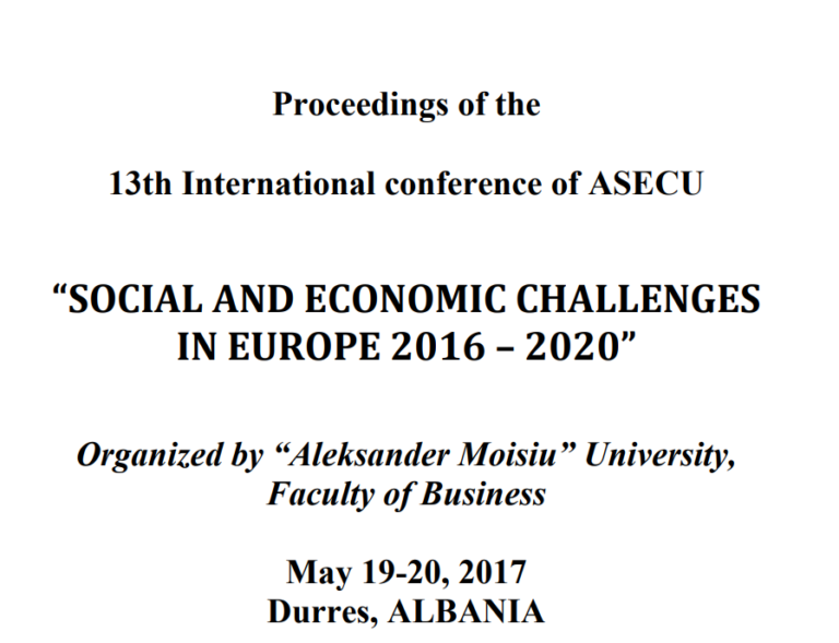 Proceedings of the  13th International conference of ASECU